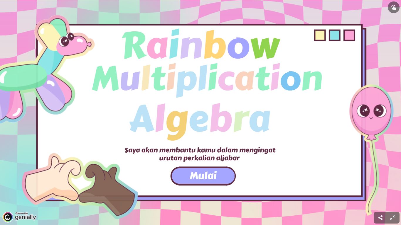 Rainbow Multiplication Algebra